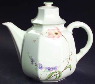 Mikasa Amsterdam Teapot & Lid, Fine China Dinnerware   Continental,Multicolor Fl