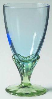 Bormioli Rocco Bahia Juice Glass   Blue Bowl, Green Textured Stem