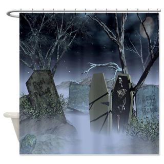  Grave Yard Shower Curtain  Use code FREECART at Checkout