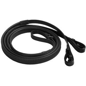 Eldonian Rubber Reins With Eq Rubber Grips Brown 5/8