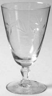 Fostoria Sweetheart Rose Juice Glass   Stem #6092, Cut #877