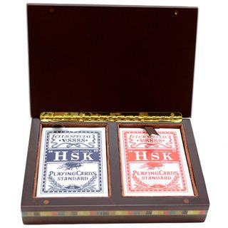 7 X 4.5 Playing Card Case (Blue and red  )