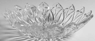 Federal Glass  Petal Clear Round Bowl   Pressed Design,Clear