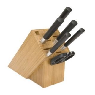 Shun Wasabi Black 7 Piece Knife Set w/ Storage Block