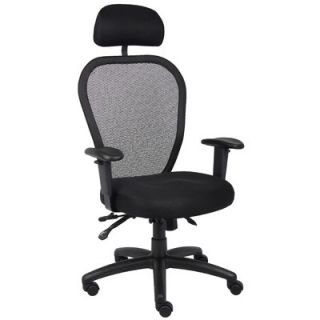 Boss Office Products High Back Mesh Office Chair with Headrest B6008 HR