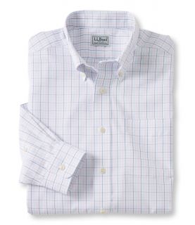 Wrinkle Resistant Pinpoint Oxford Cloth Shirt, Traditional Fit Tattersall