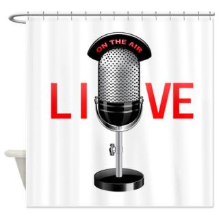  Live On the Air Shower Curtain