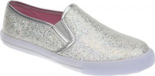 Girls Nina Havanie   Silver Glitter Mesh Casual Shoes