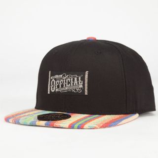 Rinconada Mens Strapback Hat Black Combo One Size For Men 232672149