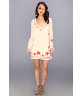 Free People Sky Fall Embroidered Dress Womens Dress (Pink)