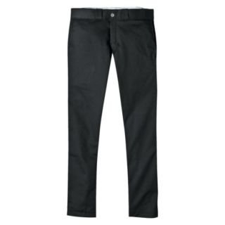 Dickies Mens Skinny Straight Fit Work Pants   Black 26x32
