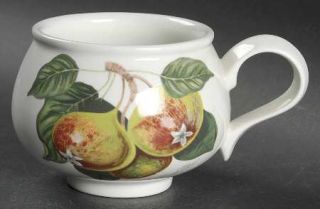 Portmeirion Pomona Romantic Footed Cup, Fine China Dinnerware   Fruit And Flower