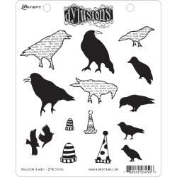 Dyan Reaveleys Dylusions Cling Stamp Collection birds On A Wire