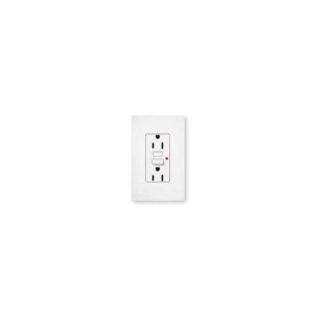 Lutron CAR15GFTRHWH GFCI Outlet Claro, Tamper Resistant, 15A White
