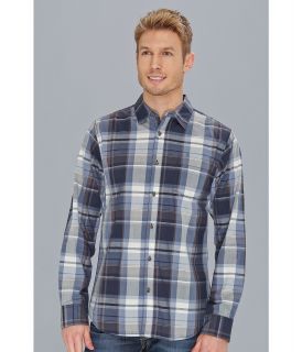 The North Face Hillside Woven Mens Long Sleeve Button Up (Blue)