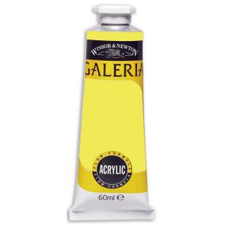 Galeria Lemon Yellow Acrylic Paint (Lemon YellowTube capacity 60 millilitersWide spectrum of pigment characteristics Strong brush stroke retentionClean color mixingHigh performanceConforms to ASTM D4236Imported )