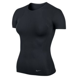 Nike Pro Elite Knit Short Sleeve Womens Top   Black