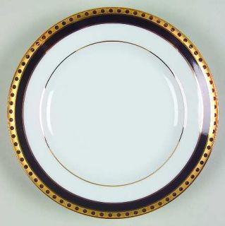 Tiffany Black Band Bread & Butter Plate, Fine China Dinnerware   Black Band,Glos