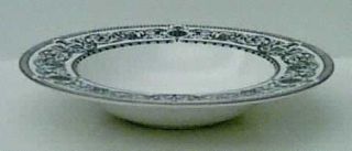 Royal Worcester Padua Rim Soup Bowl, Fine China Dinnerware   White Back Ground,B