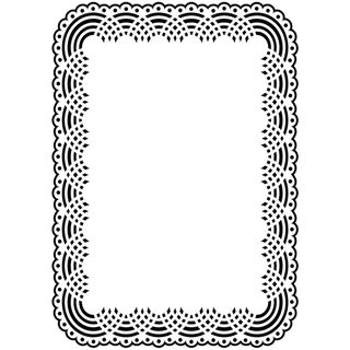 Embossing Folder Background 5x7 doily