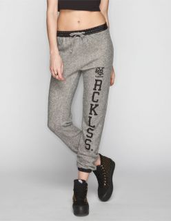 Reckless Gram Womens Sweatpants Heather Grey In Sizes Large, S
