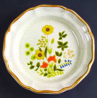 Mikasa Fresh Floral Salad Plate, Fine China Dinnerware   Garden Club,Yellow,Oran