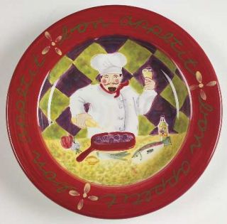 Chef Collection Salad Plate, Fine China Dinnerware   Chefs Wearing White Suits W