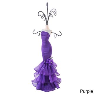 Jacki Design Elegant Rose Jewelry Mannequin (small) (Green, purpleMaterials Poly resinDimensions 5.4 inches x 3.15 inches x 14 inchesAssembly requiredImported SmallIncludes One (1) jewelry holderColor Green, purpleMaterials Poly resinDimensions 5.4 