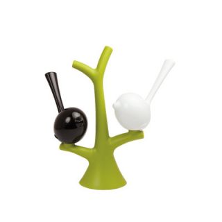 Koziol PIP Salt and Pepper Shaker with Tree 3108XX Color Olive Green, White