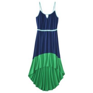 Merona Petites Sleeveless High Low Maxi Dress   Blue/Aqua SP