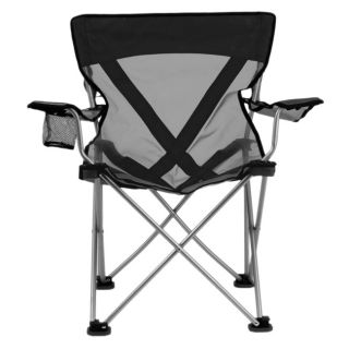 Insect Shield Folding Camp Chair (BlackInfused with Insect Shield TechnologyBallistic nylon mesh is quick drying and coolIntegrated arm cup holderHardened plastic, double stitch molded seat corner grommets for comfort and durabilityPowder coated thick wal