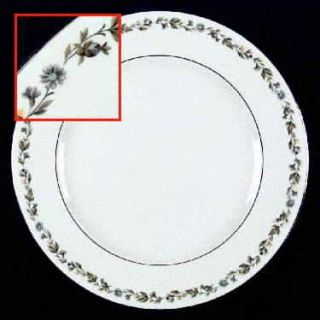 Syracuse Belcanto (Platinum Trim) Dinner Plate, Fine China Dinnerware   Gray&Yel