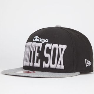 V Team White Sox Mens Snapback Hat Black/Grey In Sizes M/L For Men 2187
