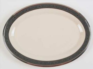 Lenox China Moonlight Mood 16 Oval Serving Platter, Fine China Dinnerware   Bla