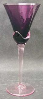 Mikasa Blossom Plum Wine Glass   Plum Bowl, Pink Stem