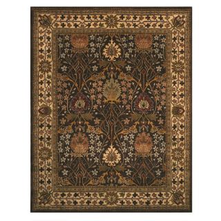 Hand tufted Morris Brown Wool Rug (8 X 10)