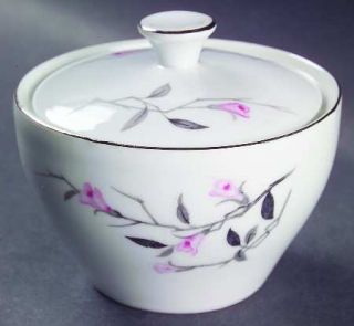 Fine China of Japan Cherry Blossom Sugar Bowl & Lid, Fine China Dinnerware   Pin