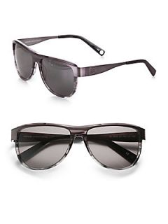 Plastic & Metal Wayfarer Sunglasses   Grey