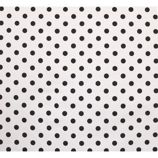 Cotton Tale Tula Polka Dot Crib Sheet (White with black dotDimensions 52 inches high x 28 inches wide x 8 inches deepGender GirlPattern Polka dots Materials 100 percent cottonCare instructions Machine wash cold water, separate, gentle cycle, tumble d