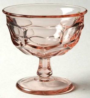 Westmoreland Ashburton Pink Champagne/Tall Sherbet   Stem #1855, Pink, Thumbprin