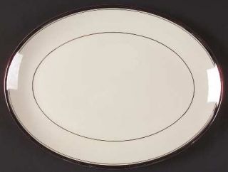 Franciscan Huntington 12 Oval Serving Platter, Fine China Dinnerware   Platinum