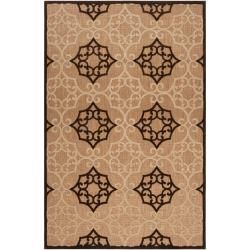 Woven Tan Portera Indoor/outdoor Moroccan Lattice Rug (5 X 76)