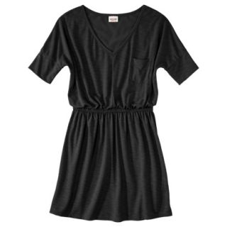 Mossimo Supply Co. Juniors V Neck Elbow Sleeve Dress   Black M(7 9)