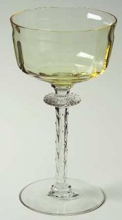 Tiffin Franciscan 15065 (Mandarin) Champagne/Tall Sherbet   Optic, Mandarin
