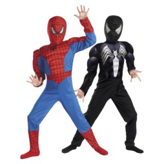 Boys Reversible Spider Man Classic Muscle Costume