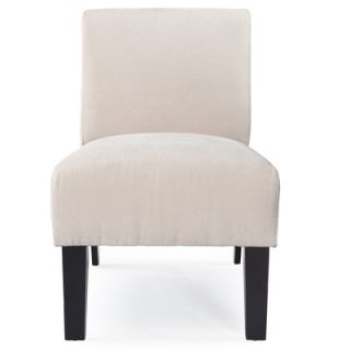 DHI Deco Solid Fabric Slipper Chair AC DE LC023 D Color Ivory