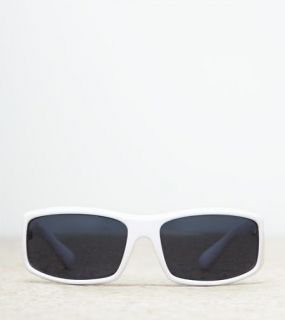 White AEO Wrap Sunglasses, Womens One Size