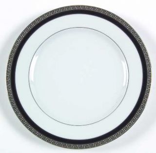 Philippe Deshoulieres Athos Black Dessert/Pie Plate, Fine China Dinnerware   Bla