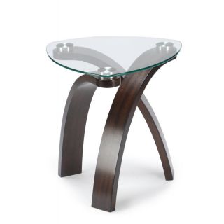 Allure Modern Glass top Arch Legged Table