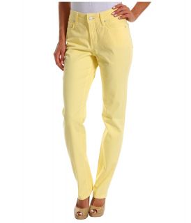 NYDJ Sheri Skinny Fine Line Twill Womens Casual Pants (Yellow)